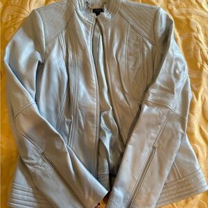 G.I.L.I. Light Blue Leather Jacket